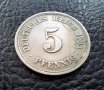 Стара монета 5 пфенига 1903 г.буква А - Германия- рядка,121 годишна !, снимка 14