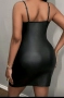 2XL Черна еластична рокля с цип по цялата дължина , снимка 4
