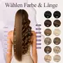 Нови руси Екстеншъни естествена коса Remy Clip-In 25 см Pearl Blonde #60 5 части клипс за прическа, снимка 9