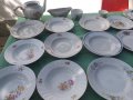 Български порцелан чинии,кана,купа