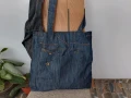 Дънкова чанта, рециклирана, еко , снимка 2