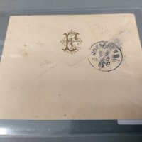 Пътувал плик с Голям Лъв - 25 стотинки - 1889 година от Русе до Мюнхен в много добро състояние, снимка 2 - Филателия - 42027299