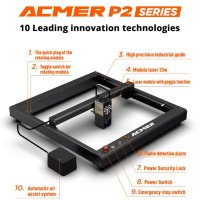 ACMER P2 10W 1800лв 20W 2600лв 33W 3600лв CNC лазер лазерно гравиране рязане метал, снимка 2 - Други машини и части - 40306414