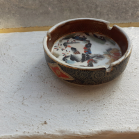 Стар малък пепелник Satsuma, снимка 3 - Антикварни и старинни предмети - 36226520
