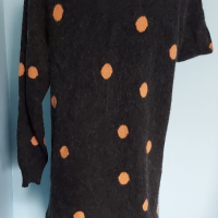 Разкошен ангорски пуловер тип туника с поло яка , снимка 5 - Блузи с дълъг ръкав и пуловери - 44683480