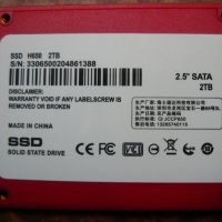 SSD SATA3 2.5 2TB, снимка 2 - Твърди дискове - 39356565