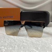 -22 % разпродажба Louis Vuitton 2023 висок клас дамски слънчеви очила маска Мъжки Унисекс, снимка 6 - Слънчеви и диоптрични очила - 38978445