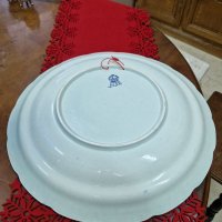 Огромна оригинална антикварна холандска порцеланова чиния за стена- DELFT, снимка 7 - Антикварни и старинни предмети - 41420172