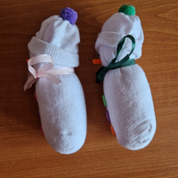 Ръчно направена играчка от чорап, снимка 2 - Плюшени играчки - 44711238