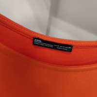 Оранжева рокля Zara 🧡, снимка 2 - Рокли - 36360755