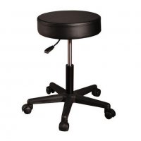 Козметичен/фризьорски стол - табуретка MS02S - черна 48/62 см, снимка 1 - Друго оборудване - 36021343