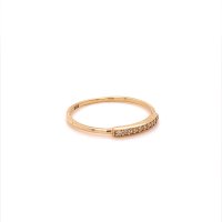 Златен дамски пръстен 0,97гр. размер:56 14кр. проба:585 модел:20119-6, снимка 2 - Пръстени - 42615610