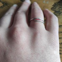 Сребърен пръстен (109), снимка 3 - Пръстени - 39893129