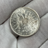 2 корони 1912 г, Австро-Унгария - сребърна монета, снимка 1 - Нумизматика и бонистика - 44614943