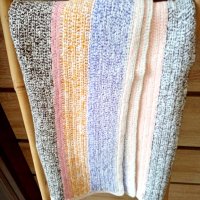 Ръчно плетено памучно одеяло, снимка 7 - Олекотени завивки и одеяла - 42078956