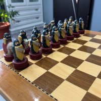 Красив порцеланов шах , снимка 3 - Шах и табла - 39995556