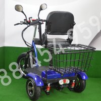 Електрическа триколка A6 PLUS – 500W със задно предаване, диференциал, снимка 3 - Инвалидни колички - 35567801