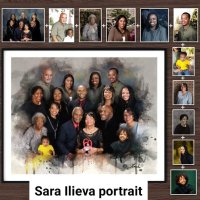 Семеен портрет по Ваши снимки, комбинирам всички в 1 картина , размери голям /малък, изработкадо24ч., снимка 1 - Други услуги - 44407441