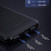 EVARY 5000 mAh PowerBank,ултра тънка преносима външна батерия,2 изхода(2,0А),iPhone/Samsung/iPad, снимка 3 - Външни батерии - 44630417