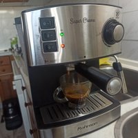 Кафемашина Ронсон с ръкохватка с крема диск, работи перфектно и прави страхотно кафе с каймак , снимка 1 - Кафемашини - 44226143
