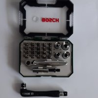 Комплект Bosch накрайници,тресчотка и допълнителна ръкохватка за битове - 27 части, снимка 2 - Други инструменти - 34196975