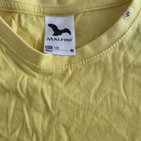 Памучна жълта тениска , снимка 2 - Тениски - 41450370