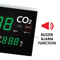 Монитор за качеството на въздуха, CO2 до 9999 ppm, температура и влажност, снимка 7 - Друга електроника - 41039642