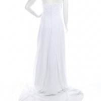 НАМАЛЕНА - нова американска бяла абитуриентска бална рокля David's Bridal, снимка 2 - Рокли - 38869854