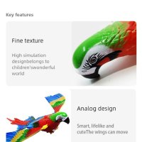 Летяща/висяща играчка Електрически папагал, снимка 15 - Електрически играчки - 40952165