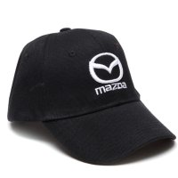 Автомобилна черна шапка - Мазда (Mazda), снимка 1 - Шапки - 41060281