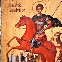 Икона на Свети Димитър icona Sveti Dimitar, снимка 2 - Икони - 21064176
