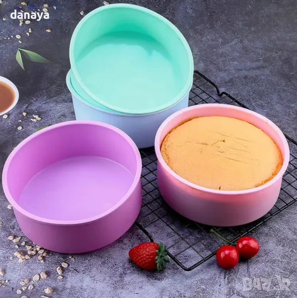 5809 Силиконова тавичка за печене форма за блатове, 20x6cm, снимка 1