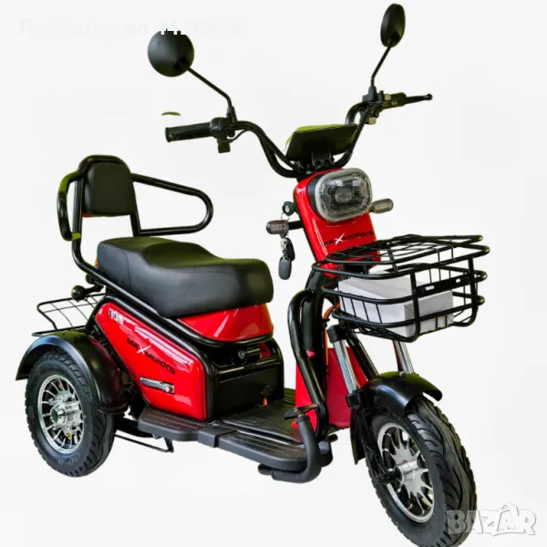 Двуместна електрическа триколка MaxMotors Pudding 1200W, снимка 1