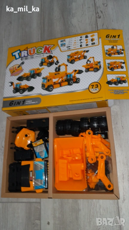 Играчка - Конструктор 6 в 1 - камион , снимка 1