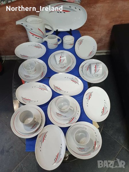 Български порцеланов сервиз за закуска , снимка 1