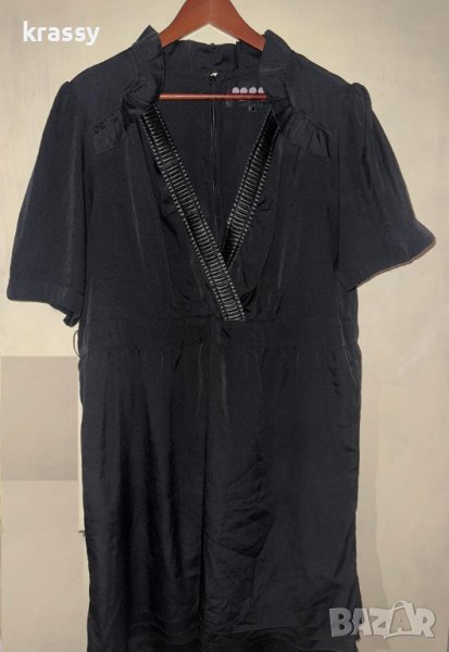 Голяма лятна дамска рокля с кожени елементи (размер 2ХЛ), снимка 1