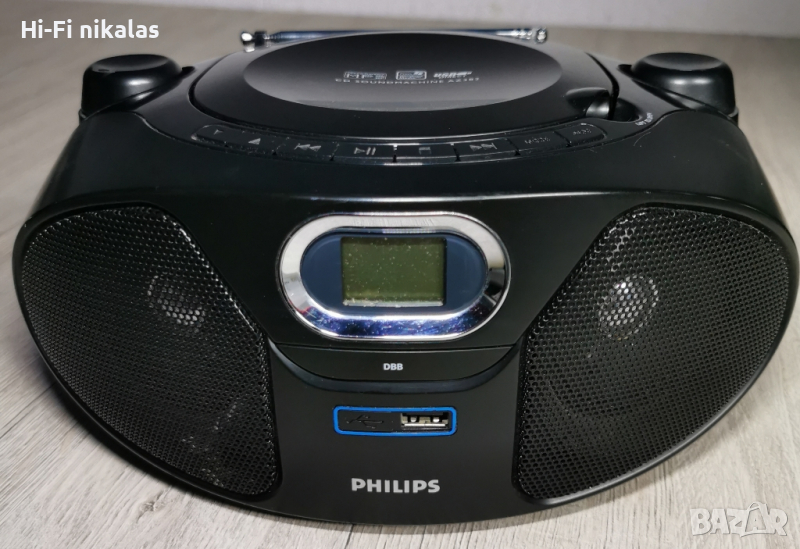 FM радио касетофон USB CD плейър PHILIPS AZ382 AZ385 AZ382, снимка 1