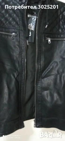 Мотор Стил Мъжко Кожено Яке, снимка 1