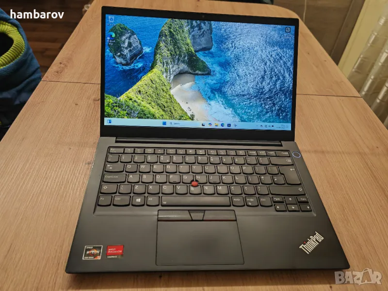 Супер лаптоп Lenovo ThinkPad E14 с 6-ядрен Ryzen 5 5500U 14" FHD, 256GB, 8 GB DDR4 Windows 11Pro, снимка 1