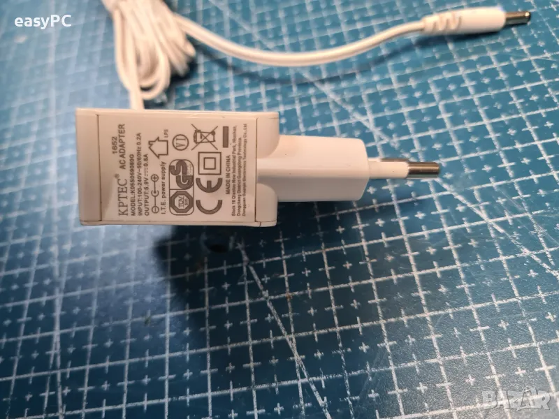 Оригинален захранващ адаптер KPTEC 1652 K05S059080G 5.9V 0.8A, снимка 1