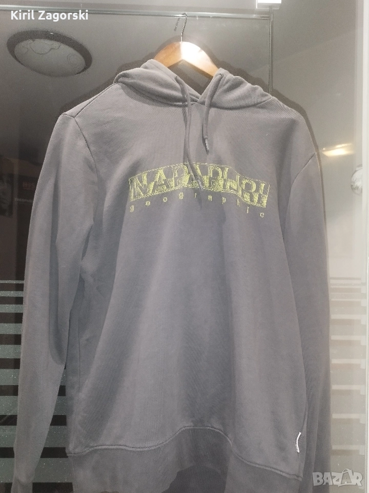 Сив суичър горнище Napapijri L, снимка 1