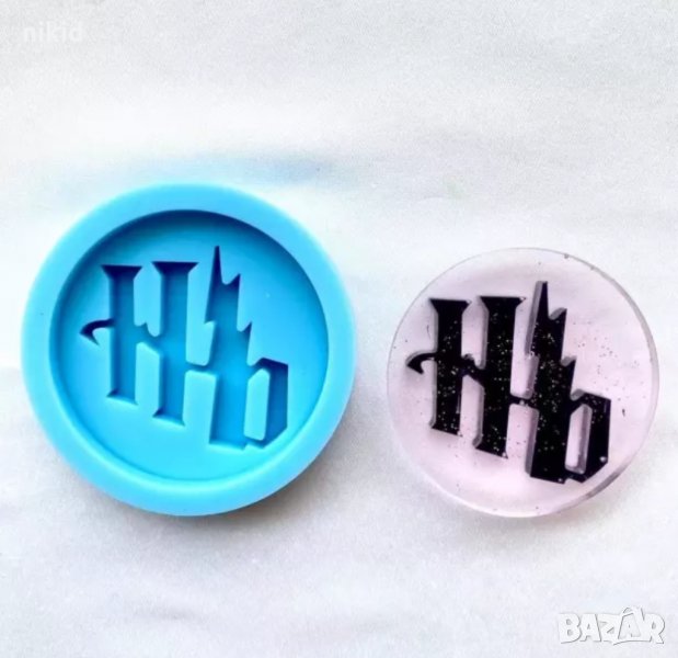 Хари Потър harry potter лого силиконов молд форма декорация торта фондан шоколад смола, снимка 1