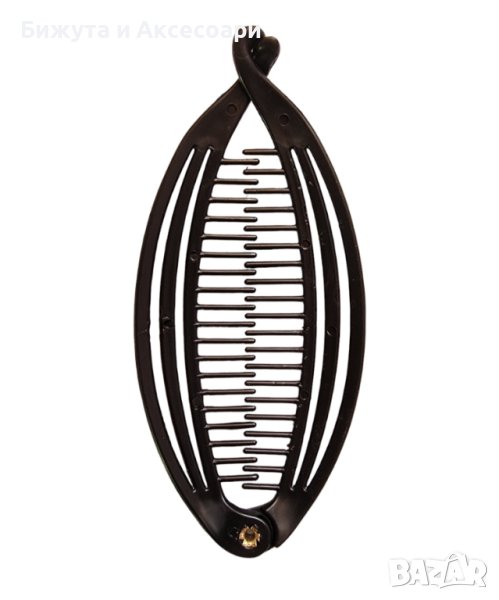 Шнола черна силиконова тип риба, модел с три ленти, снимка 1