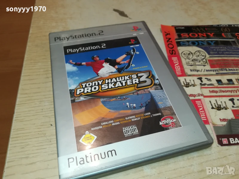 SONY PS2 TONY HAWKS PRO SKATER 3 PS2 GAME 1708251747, снимка 1
