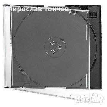 Единична черна CD кутия 5mm 10 бр х 0,60 лв, снимка 1