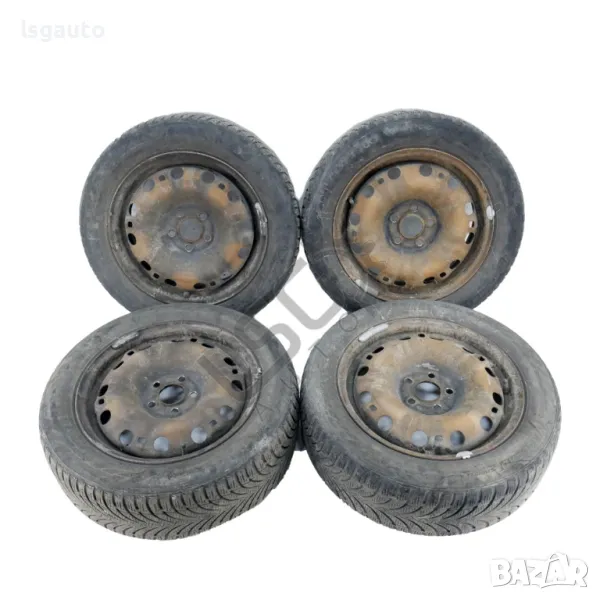 Стоманени джанти 5x100 с гуми R15 Skoda FABIA II 2007-2014 ID:143753, снимка 1