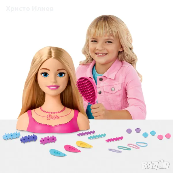 Barbie Барби Глава за прически блондинка, снимка 1