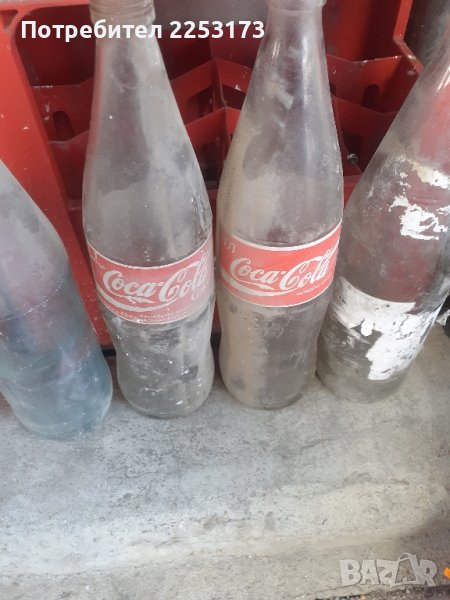Стари бутилки 1л Кола,Фанта,Лозина,олио., снимка 1