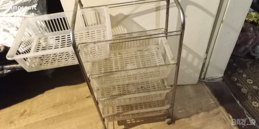 етажерка пластмасова разглобяема 50х30 х 80см с чекмеджета, снимка 1