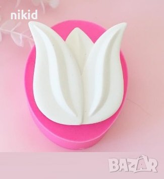 Лале голяма чашка дълбок силиконов молд форма фондан шоколад гипс сапун, снимка 1